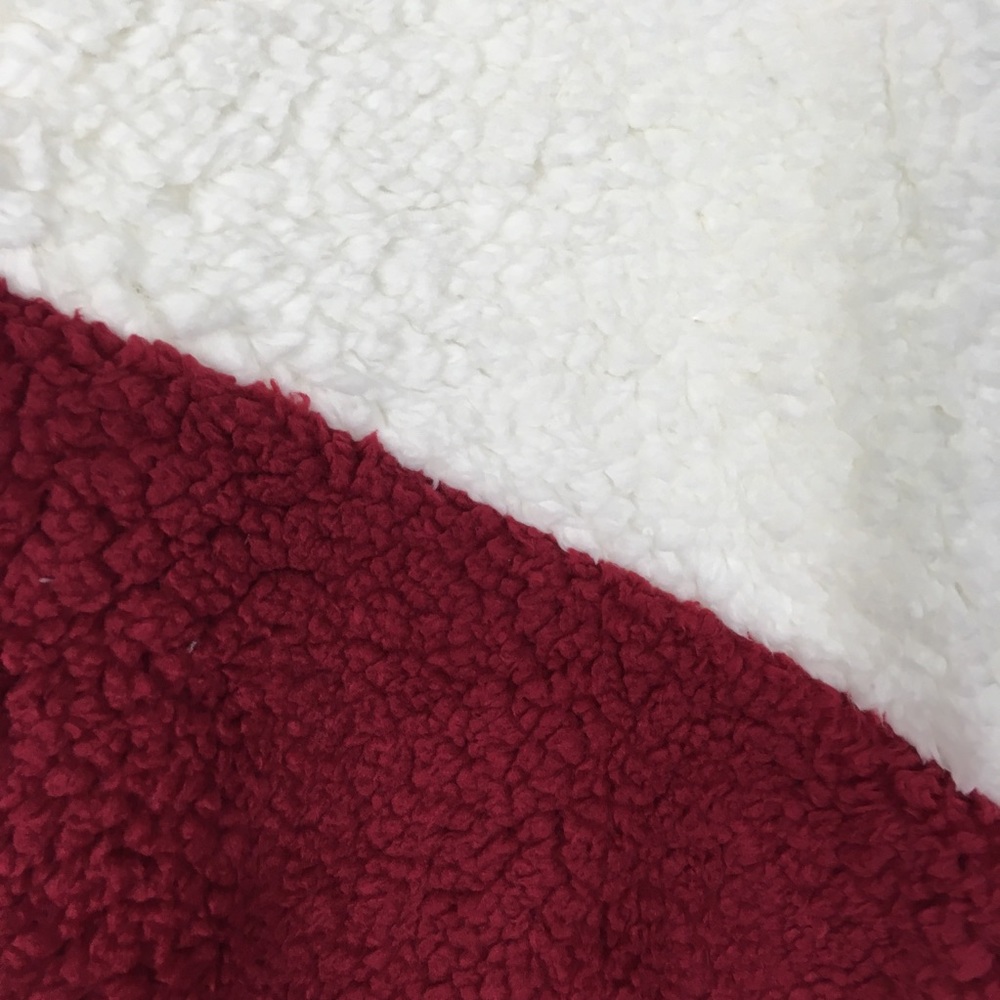 Sherpa V Color Block Fuzzy Sweater - image 4